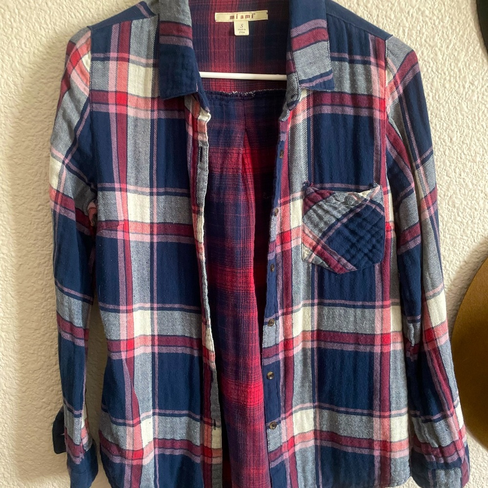 Button down plaid
